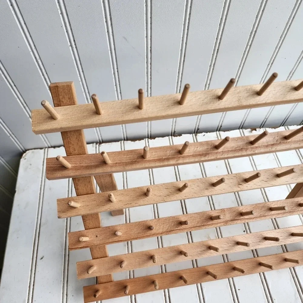 Dritz wooden 60 Spool Holder organizer